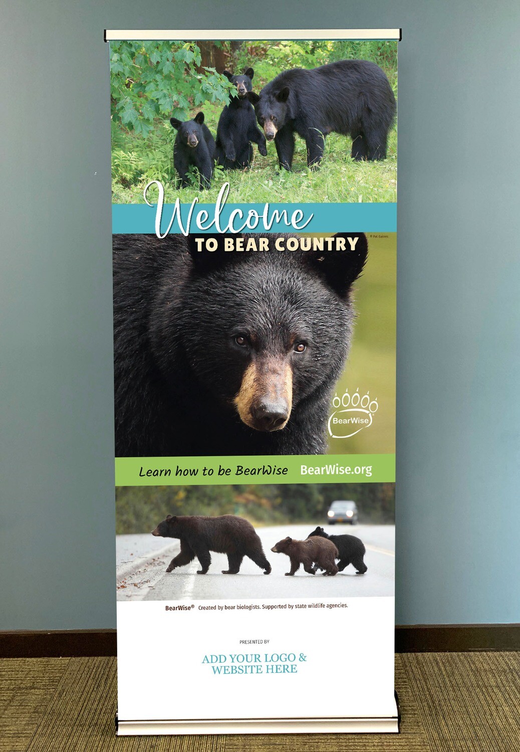 Welcome to Bear Country Standing Banner