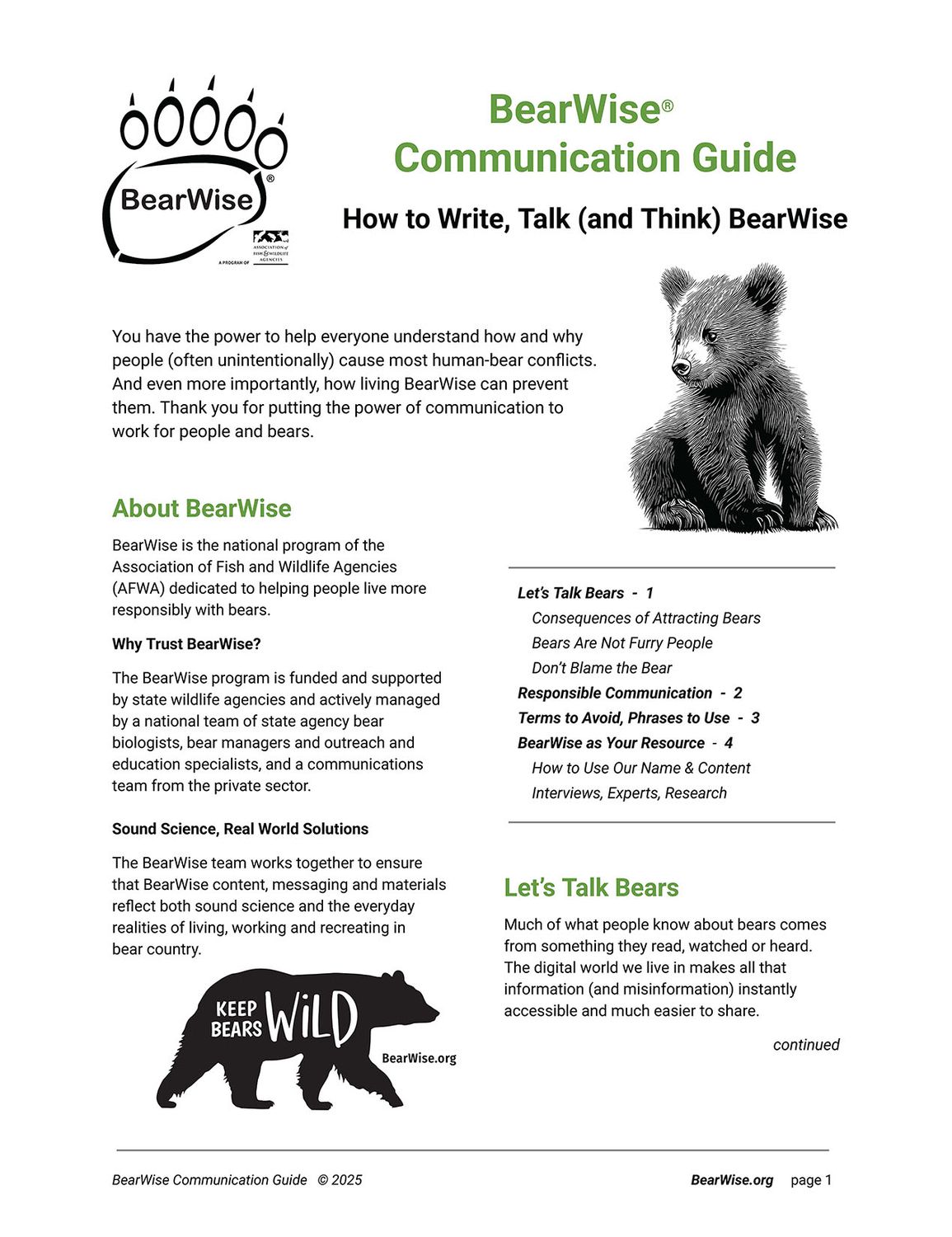BearWise Communication Guide