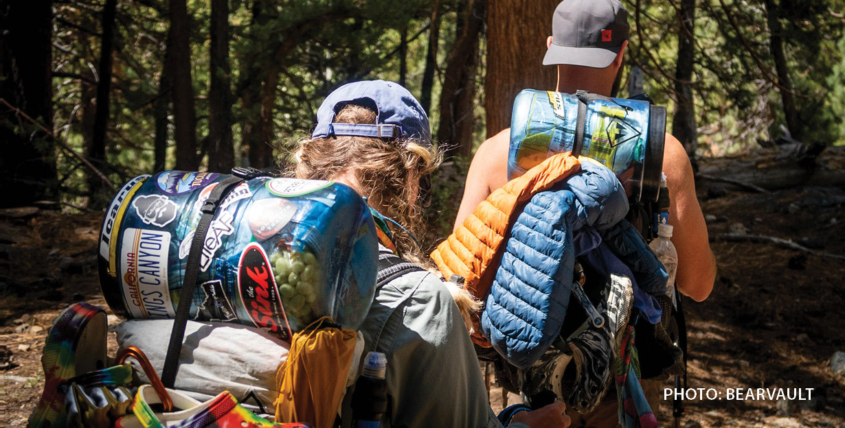 BearVault backpackers