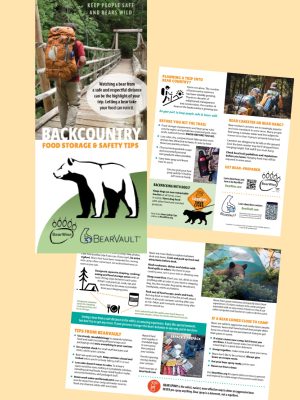 BearWise trifold - Backcountry food storage and safety tips