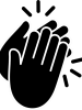 clapping hands icon
